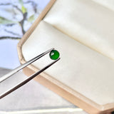 0.40cts Icy A-Grade Natural Imperial Green Jadeite Oval Cabochon No.130416
