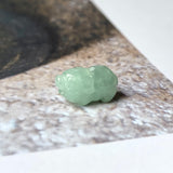 A-Grade Green Jadeite Pig Pendant No.172197