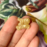 A-Grade Natural Yellow Jadeite Horse Pendant No.172196