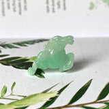 A-Grade Natural Green Jadeite Horse Pendant No.172195