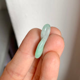 A-Grade Natural Moss On Snow Jadeite Eternity Knot No.8 Pendant No.172285