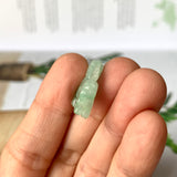 A-Grade Natural Green Jadeite Horse Pendant No.172195