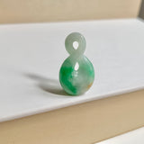 A-Grade Natural Moss On Snow Jadeite Eternity Knot No.8 Pendant No.172588