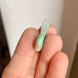 A-Grade Natural Moss On Snow Jadeite Eternity Knot No.8 Pendant No.172588