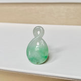 A-Grade Natural Moss On Snow Jadeite Eternity Knot No.8 Pendant No.172590