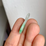 A-Grade Natural Moss On Snow Jadeite Eternity Knot No.8 Pendant No.172590
