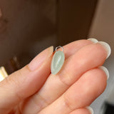 A-Grade Light Green Jadeite Heart Pendant No. 172451