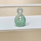 A-Grade Natural Moss On Snow Jadeite Eternity Knot No.8 Pendant No.172591