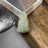 A-Grade Natural Light Green Jadeite Baby Buddha Pendant No.172742