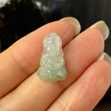 A-Grade Natural Light Green Jadeite Baby Buddha Pendant No.172742