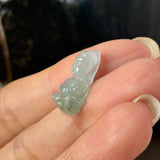 A-Grade Natural Light Green Jadeite Baby Buddha Pendant No.172742