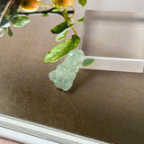 A-Grade Natural Light Green Jadeite Baby Buddha Pendant No.172743