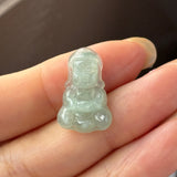 A-Grade Natural Light Green Jadeite Baby Buddha Pendant No.172743