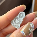 A-Grade Natural Light Green Jadeite Baby Buddha Pendant No.172744