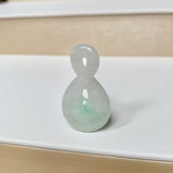 A-Grade Natural Moss On Snow Jadeite Eternity Knot No.8 Pendant No.172592