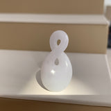 A-Grade Natural Lavender Green Jadeite Eternity Knot No.8 Pendant No.172593