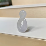 A-Grade Natural Lavender Jadeite Eternity Knot No.8 Pendant No.172594