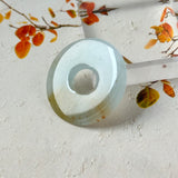 A-Grade Natural Tri-Colour Jadeite Donut No. 172752