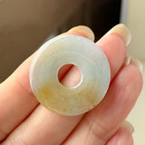 A-Grade Natural Tri-Colour Jadeite Donut No. 172752