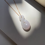 A-Grade Natural Lavender Jadeite Eternity Knot No.8 Pendant No.172594