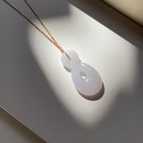 A-Grade Natural Lavender Jadeite Eternity Knot No.8 Pendant No.172594