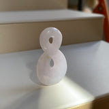 A-Grade Natural Lavender Jadeite Eternity Knot No.8 Pendant No.172595
