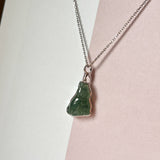 A-Grade Natural Bluish Floral Jadeite Cat Charm No. 172453