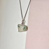 A-Grade Natural Bluish Floral Jadeite Cat Charm No. 172452