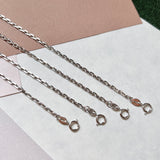 16/17cm (2.3mm) Belcher Diamond Cut Bracelet Chain