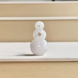 A-Grade Natural White Jadeite Eternity Knot No.8 Pendant No.172599