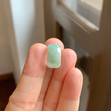 A-Grade Natural Moss On Snow Jadeite Barrel No. 171472