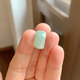 A-Grade Natural Moss On Snow Jadeite Barrel No. 171472