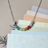 SOLD OUT: A-Grade Natural Rainbow Jadeite Mini Beads Set No.172692