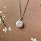 SOLD OUT: A-Grade Natural Lavender Jadeite Donut No.171651