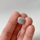 A-Grade Natural Grey Yellowish Green Jadeite Barrel No. 172627