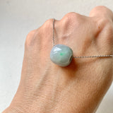 A-Grade Natural Lavender Green Jadeite Barrel No. 172628
