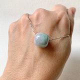 A-Grade Natural Lavender Green Jadeite Barrel No. 172628