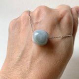 A-Grade Natural Lavender Green Jadeite Barrel No. 172628