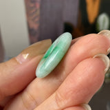 A-Grade Natural Moss On Snow Jadeite Donut No.172762