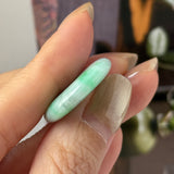 A-Grade Natural Moss On Snow Jadeite Donut No.172762