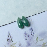 7.87cts A-Grade Natural Green Jadeite Droplet (Pair) No.180341