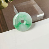 A-Grade Natural Moss On Snow Jadeite Donut No.172763