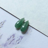 7.87cts A-Grade Natural Green Jadeite Droplet (Pair) No.180341