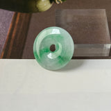 A-Grade Natural Moss On Snow Jadeite Donut No.172763