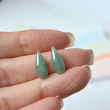 7.87cts A-Grade Natural Green Jadeite Droplet (Pair) No.180341