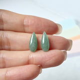 7.87cts A-Grade Natural Green Jadeite Droplet (Pair) No.180341