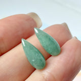 7.87cts A-Grade Natural Green Jadeite Droplet (Pair) No.180341