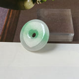 A-Grade Natural Moss On Snow Jadeite Donut No.172764