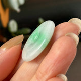 A-Grade Natural Moss On Snow Jadeite Donut No.172764