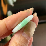 A-Grade Natural Moss On Snow Jadeite Donut No.172764